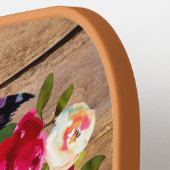 Burgundy Florals, Feathers, Wood Paddle Pro (Links Detail)