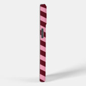 Burgundy Frosted Orchid Chevrons Case-Mate iPhone Case (Achterkant / Rechts)