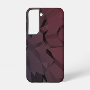 Burgundy Geometric Polygons Galaxy S22-Hoesjes Samsung Galaxy Hoesje