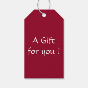 Burgundy Gift-Labels Cadeaulabel