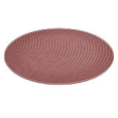 Burgundy Gingham-12 in ROUND GLASS CUTTING BOARD Snijplank (Hoek)