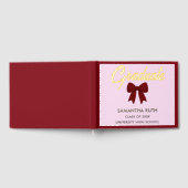 Burgundy Gingham Bow Graduation Party (Complet)