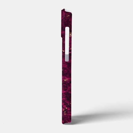 burgundy glitz Case-Mate iPhone case (Achterkant / Links)