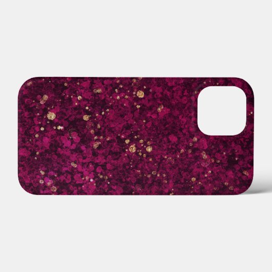 burgundy glitz Case-Mate iPhone case (Achterkant (horizontaal))
