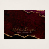 Burgundy Gold Agate Certificat cadeau d'entreprise (Devant)