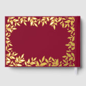 Burgundy gold botanical wedding  (Verso)
