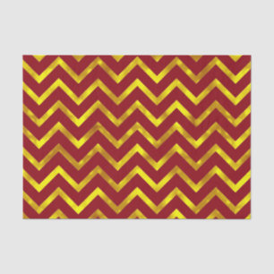 Burgundy gold chevron elegant tissuepapier