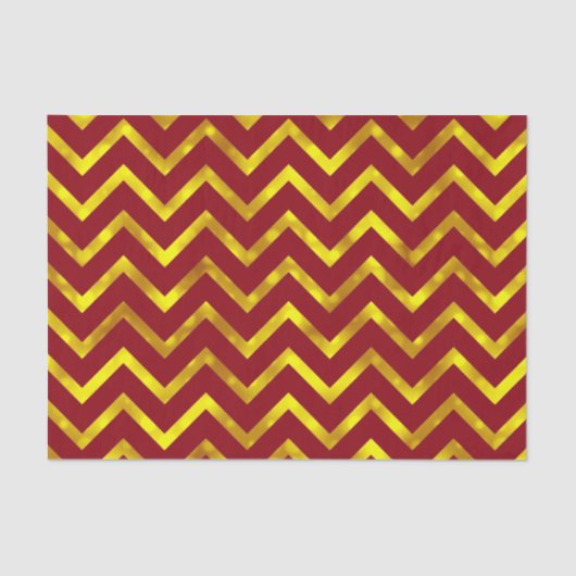 Burgundy gold chevron elegant tissuepapier (Voorkant)