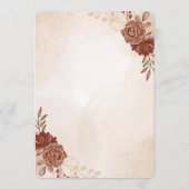 Burgundy & Gold Floral Wedding Invitation (Dos)