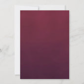 Burgundy Gold Glitter String Light Save Date Save The Date (Achterkant)