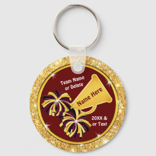 Burgundy Gold, goedkoop, Cheerlead Gifts Sleutelhanger