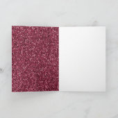 Burgundy Gold Kiss Lips Kaart (Binnen)