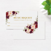 Burgundy Gold Mariage Music Demande de la chanson  (Bureau)