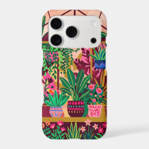 Burgundy Goud Botanische iPhone 17 Hoes