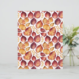 Burgundy & Goudblad Patroon