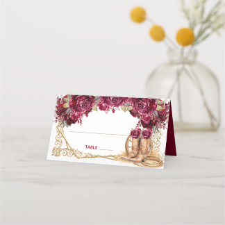 Burgundy Gouden Charra Quinceanera Cowboylaarzen