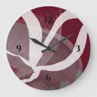 Burgundy Grey White en Black Artistic Waterverf