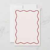 Burgundy Kers Op De Bruidsmeisjes Bruiloft Bedankkaart (Achterkant)