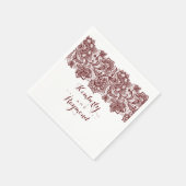 Burgundy Lace Servetten (Hoek)