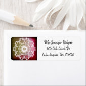 Burgundy Mandala Abstract Etiket (Insitu)