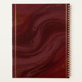 Burgundy Marble Personalized Photo (Dos)