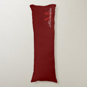 Burgundy Maroon Red Solid Colour Kussen (Voorkant Verticaal)