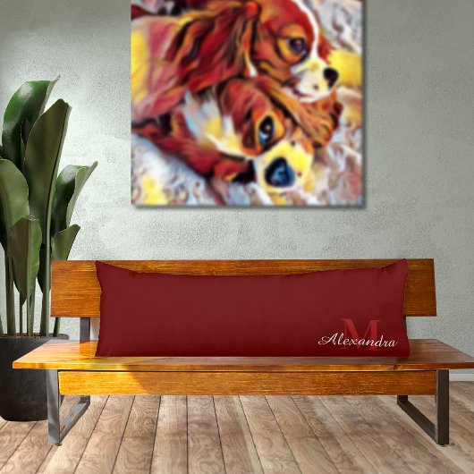 Burgundy Maroon Red Solid Colour Kussen