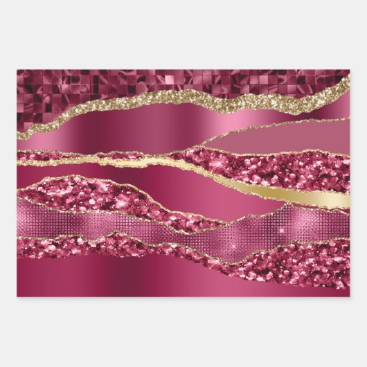 Burgundy marron feuille d'or parties scintillant c (Devant)