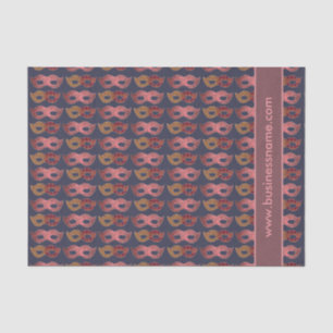 Burgundy Masquerade maskeert Patroon aangepaste te Tissuepapier