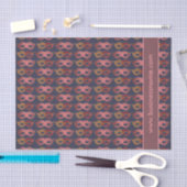 Burgundy Masquerade maskeert Patroon aangepaste te Tissuepapier (Craft)