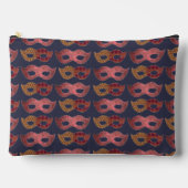 Burgundy Masquerade Masks Pattern Etui (Voorkant)