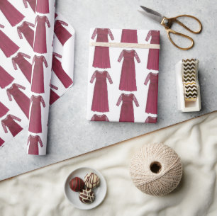 Burgundy Moeder van de Bride Groom Wedding Party Cadeaupapier