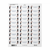 Burgundy Navy Blush Floral Geometric Wedding Label (Full Sheet)