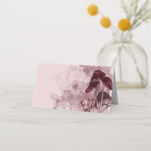 Burgundy Neon Mushrooms (Voorkant)