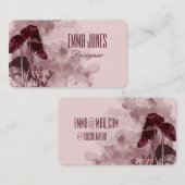 Burgundy Neon Mushrooms Visitekaartje (Voorkant / Achterkant)