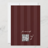 Burgundy & Olive Vintage Save the Date (Achterkant)