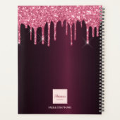 Burgundy parties scintillant gouttes photo 2026 (Dos)