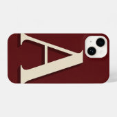 Burgundy Phone Case with Bold Trendy iPhone Hoesje (Achterkant horizontaal)