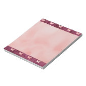 Burgundy Pink Butterflies Notitieblok (Gedraaid)