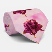 Burgundy Pink Columbine Stropdas (Opgerold)