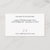 Burgundy & Pink Floral - Kaart 8B (Achterkant)