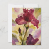Burgundy Pink Iris Flower Art Note Card Set Notitiekaartje (Voorkant)