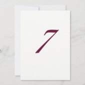 Burgundy Pink Rose Girls 7th Birthday Party Invite Kaart (Achterkant)