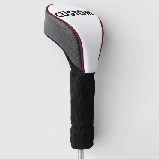 BURGUNDY Piping Custom Golf Driver Headcover Blank (Schuin)