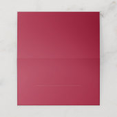 Burgundy Place Card (Buitenkant ongevouwen)