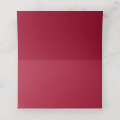 Burgundy Place Card (Binnenkant ongevouwen)
