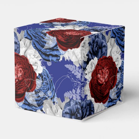 Burgundy Pruim Rode Wijn Aquarel Swash Bedankdoosjes (Achterkant)