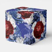 Burgundy Pruim Rode Wijn Aquarel Zwung Bedankdoosjes (Achterkant)