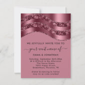 Burgundy QR Code Roos Weddenschap Bridal Pink (Voorkant)
