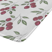 Burgundy Red Berries Pattern Snijplank (Hoek)
